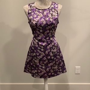 vintage purple floral dress